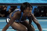 Bronze medalist Tianna Madison of the United States looks on after the Women’s 60 Metres Final during day three - WIC Istanbul (Getty Images)