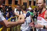 Winner of the 50km Race Walk in Saransk, Sergey Kidyapkin during the post event interviews (IAAF)