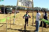Sylvia Chebiwot wins the women's 4km race at the Kenya Prisons Cross Country Championships (Omulo Okoth)