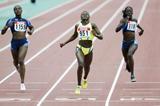 Anneisha McLaughlin of Jamaica wins the 200m final (Getty Images)