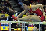 Liu Xiang on his way to victory in Birmingham (Getty Images)
