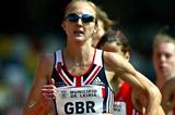Paula Radcliffe running in the 3000m in Portugal (Mark Shearman)