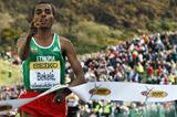 Kenenisa Bekele caps an Ethiopian sweep in Edinburgh at the 2008 World XC Championships (AFP/Getty Images)