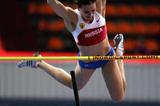 Yelena Isinbayeva of Russia during the women's Pole Vault qualification (Getty Images)