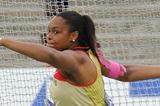 Shanice Craft of Germany won the silver medal on the Women's Discus Throw Final on day six of the 14th IAAF World Junior Championships in Barcelona on 15 July 2012 (Getty Images)