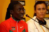 Linet Masai of Kenya at the IAAF World Cross Country press conference (Getty Images)