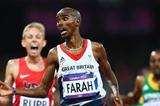 Mo Farah of Great Britain celebrates winning gold in Men's 10,000m Final on Day 8 of the London 2012 Olympic Games at Olympic Stadium on August 4, 2012  (Getty Images)