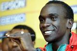 Eliud Kipchoge (KEN) at the IAAF Press Conference (Getty Images)