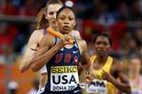Allyson Felix of USA competing in the Women's 4 x 400m relay which the USA won (Getty Images)