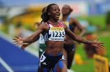 Desiree Henry of Great Britain takes girls' 200m gold in Lille (Getty Images)