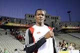 Walcott Keshorn of Trinidad and Tobago celebrates after winning the Men's Javaline Throw Final on the day four of the 14th IAAF World Junior Championships in Barcelona on 13 July 2013 (Getty Images)