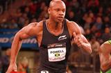 In a rare indoor appearance Asafa Powell takes the New York 50m (Victah Sailer)