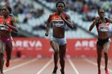 World champion Amantle Montsho takes the 400m in the Stade de France (Jean-Pierre Durand)