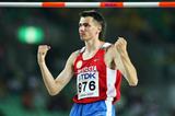 Yaroslav Rybakov of Russia during the Men's High Jump Final (Bongarts/Getty Images)