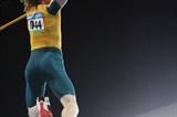 Steve Hooker clears 5.96m to win Australia's first athletics Olympic gold medal of the 2008 Games (Getty Images)