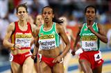 (L-R) Natalia Rodriguez (Spain) takes silver, Kalkidan Gezahegne (ETH) the gold, and Ethiopia's defending champion Gelete Burka takes the bronze in the Women's 1500m Final (Getty Images)