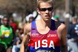Ryan Hall at the Boston Marathon (Victah Sailor)