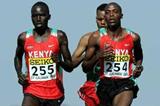 Bernard Kiprop Kipyego (255) and Augustine Choge (254) - Jnr race (Getty Images)