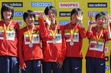 Japan’s junior bronze medal women's team in Punta Umbria (Getty Images)