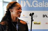 Sanya Richards-Ross in Stockholm with Sweden's European champion Moa Hjelmer (Deca Text & Bild)