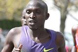 Gilbert Yegon at the 2010 Boston Marathon (Victah Sailer)