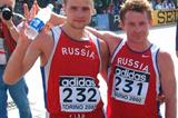 Voyevodin and Skurygin celebrate (IAAF)