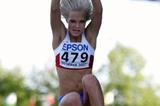 Darya Klishina of Russia on her way to gold in the World Youth Championships Long Jump final (Getty Images)