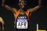 Bernard Lagat celebrates winning the 1500m in Madrid's World Cup (Getty Images)