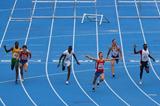 Konstantin Shabanov of Russia wins the Final of the Men's 110m Hurdles (Getty Images)