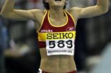 Maite Martinez of Spain celebrates winning bronze in the women's 800m (Getty Images)