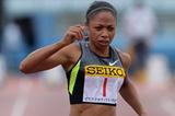 Allyson Felix beats the rain in Kawasaki (Kazuo Tanaka/Agence SHOT)