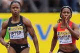 Carmelita Jeter and Shelly Ann Fraser-Pryce square off in London 2011 (organisers)