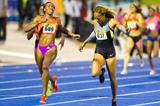 Novlene Williams Mills edges Sanya Richards-Ross in Kingston (Errol Anderson - The SportingImage.net)
