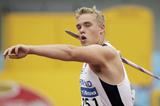 Ari Mannio of Finland in the Javelin (Getty Images)