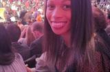 Allyson Felix at the NBA All-Star Game