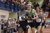 Bernard Lagat leading at the 2013 Millrose Games (Kirby Lee)