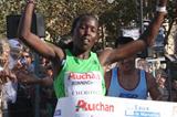 Lydia Cheromei winning the 2011 Marseille-Cassis road race (Claude Nucera)