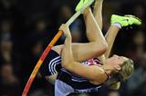 Holly Bleasdale, winner of the Pole Vault in Glasgow (Getty Images)