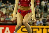 Yelena Isinbayeva (RUS) celebrates winning the women's Pole Vault (Getty Images)
