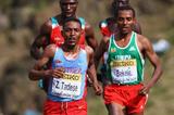 Zersenay Tadese shadowed by Kenenisa Bekele - Edinburgh 2008 (Getty Images)
