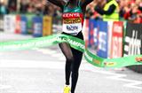 Mary Keitany wins the IAAF/EDF Energy World Half Marathon Championships in Birmingham (Getty Images)