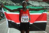 Alfred Kirwa Yego celebrates winning gold in the men's 800m (Getty Images)