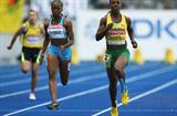 Veronica Campbell-Brown of Jamaica in the 2009 Berlin World Champs in the women's 100m
