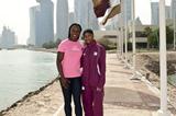 VCB with Qatar’s London Olympic sprinter Noor al-Malki