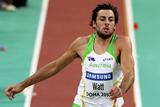 Mitchell Watt of Australia reaches the automatic qualifying mark in the long jump at the 13th World Indoor Championships in Athletics (Getty Images)
