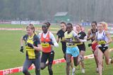 Veerle Dejaeghere in the leading pack at the Iris Lotto Cross Cup in Brussels (Nadia Verhoft)