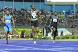 Yohan Blake (l) upsets Usain Bolt in Kingston with a sizzling 9.75 (Anthony Foster)