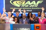 IAAF President Lamine Diack Counting down to the final bell at NASDAQ (NASDAQ)