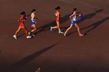 Elena Lashmanova of Russia leads the pack during the Women's 20km Walk on Day 15 of the London 2012 Olympic Games at The Mall on August 11, 2012 (Getty Images)
