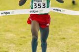 Kenenisa Bekele crosses the finish line to win the men's World short course title in Lausanne (Getty Images)